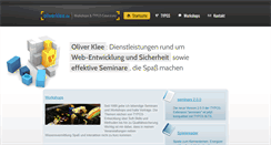 Desktop Screenshot of oliverklee.de